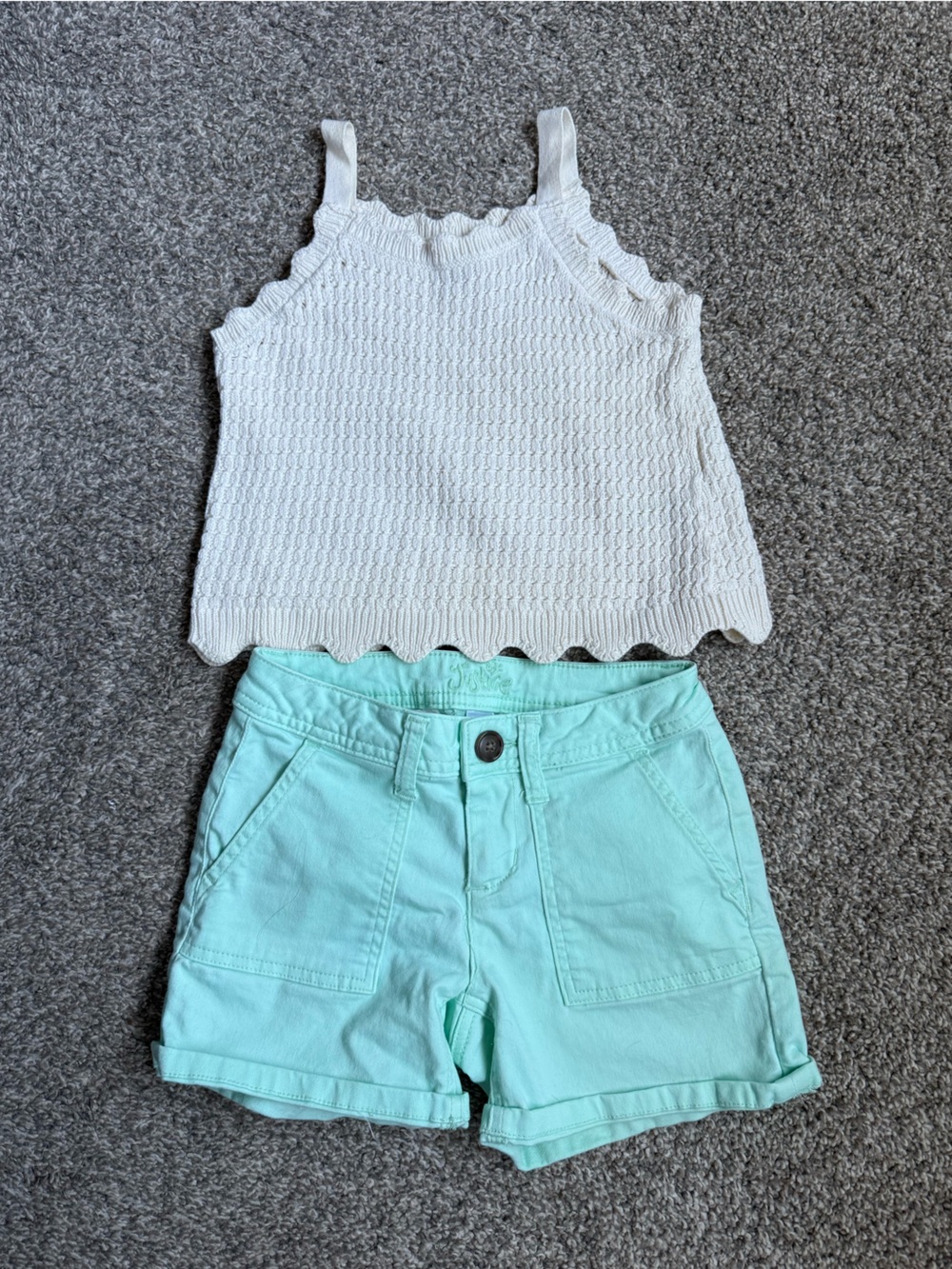 Girls Shorts and tank set size 8